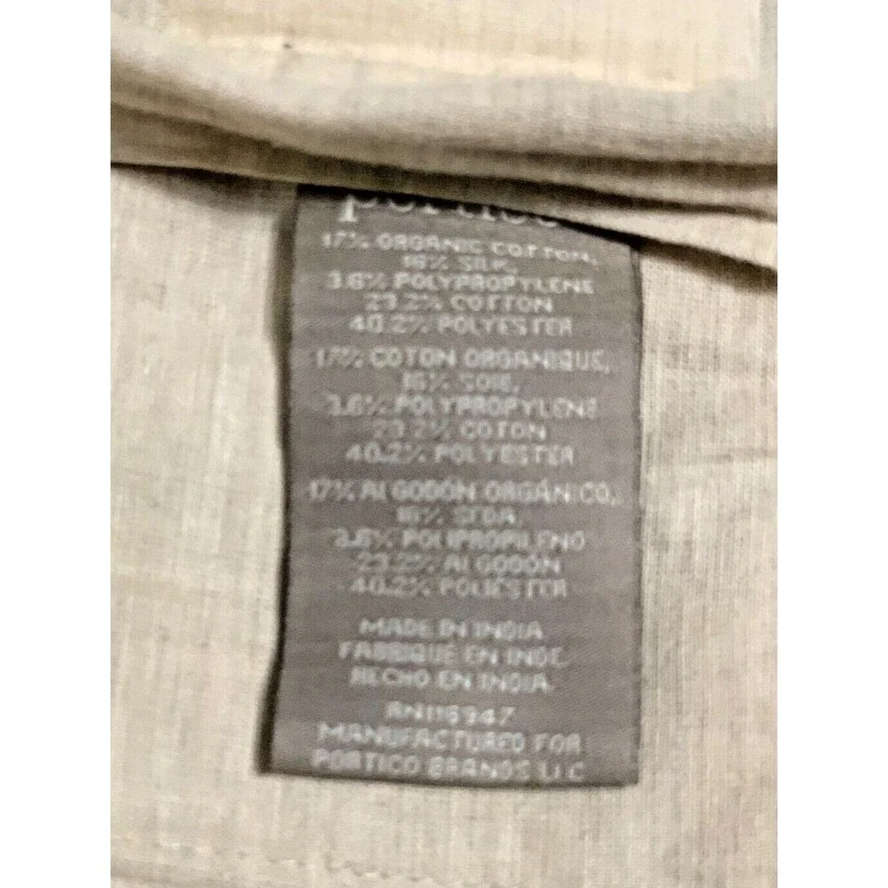 Portico Quilted Euro Sham Slate Gray Silk Blend 26